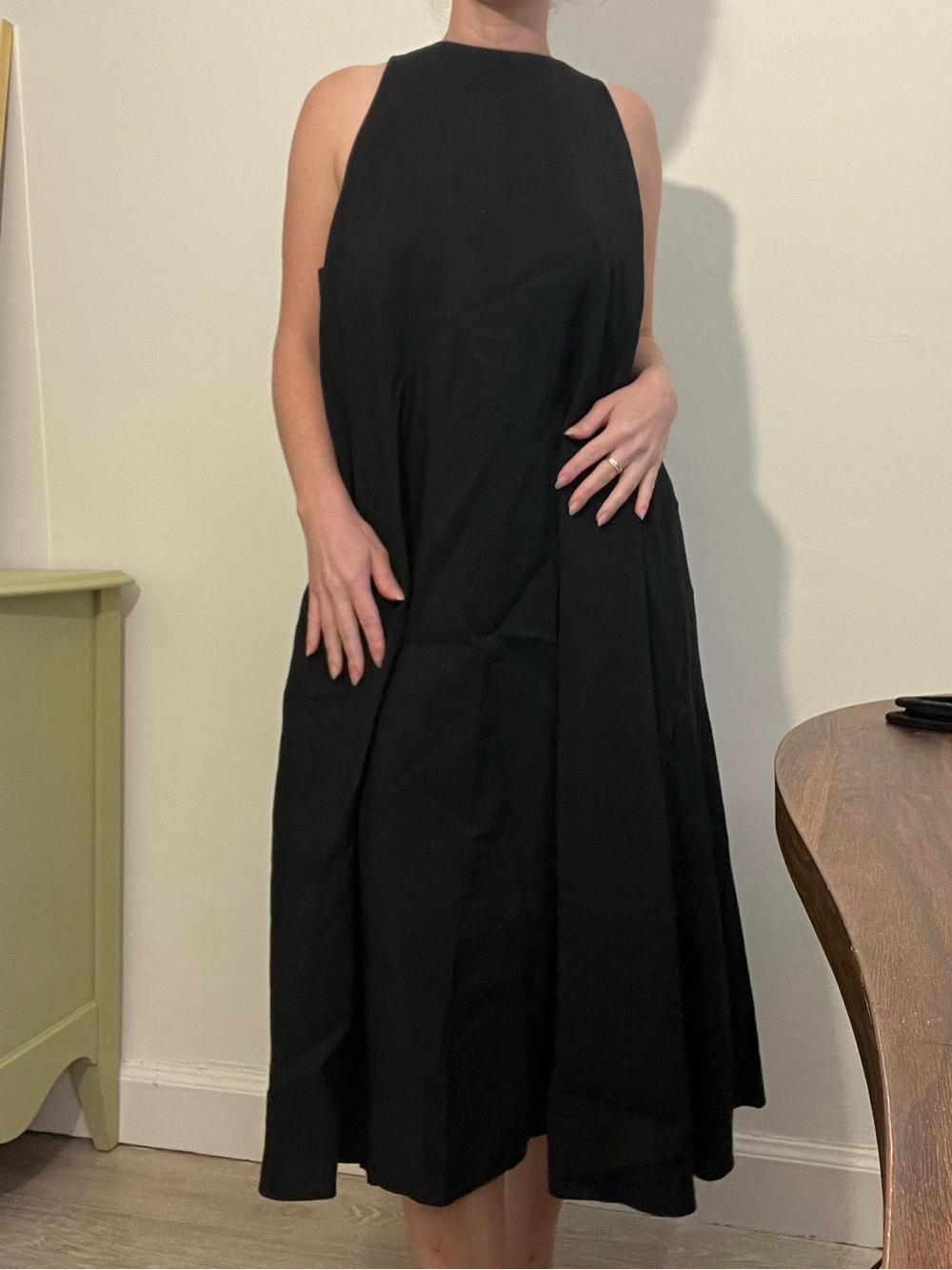 COS Black Sleeveless Maxi shift dress